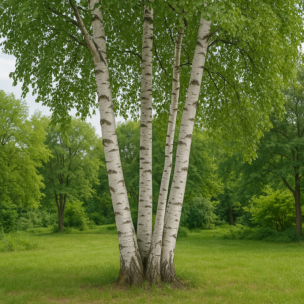 European White Birch Tree