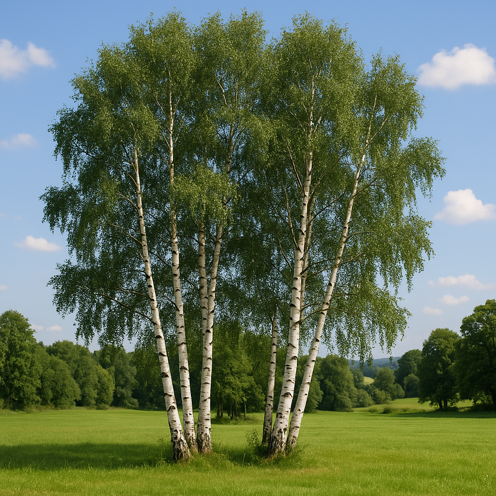 European White Birch Tree