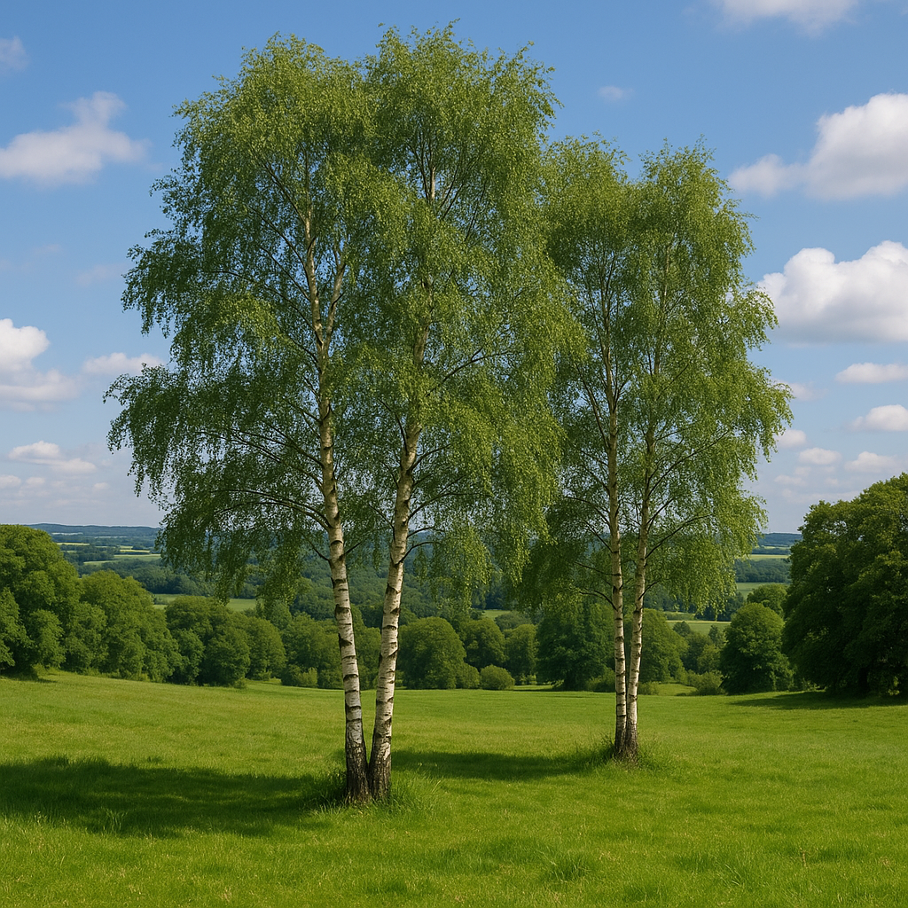 European White Birch Tree